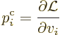 \begin{displaymath}
p^{\rm {c}}_i = \frac{\partial{\cal L}}{\partial v_i}
\end{displaymath}