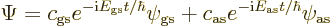 \begin{displaymath}
\Psi =
c_{\rm {gs}} e^{-{\rm i}E_{\rm {gs}} t/\hbar} \psi_...
... c_{\rm {as}} e^{-{\rm i}E_{\rm {as}} t/\hbar} \psi_{\rm {as}}
\end{displaymath}