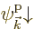 $\pp{\vec k}////{\downarrow}$