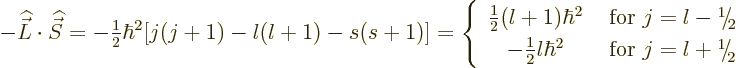 \begin{displaymath}
- {\skew 4\widehat{\vec L}}\cdot{\skew 6\widehat{\vec S}}= ...
...ex\hbox{\the\scriptfont0 2}\kern.05em \\
\end{array} \right.
\end{displaymath}