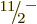 $\leavevmode \kern.03em\raise.7ex\hbox{\the\scriptfont0 11}\kern-.2em
/\kern-.21em\lower.56ex\hbox{\the\scriptfont0 2}\kern.05em\kern-.05em\rule{0pt}{8pt}^{-}$