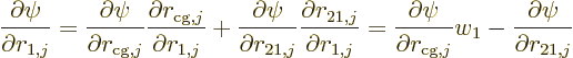 \begin{displaymath}
\frac{\partial\psi}{\partial r_{1,j}} =
\frac{\partial\psi...
... r_{{\rm cg},j}} w_1
- \frac{\partial\psi}{\partial r_{21,j}}
\end{displaymath}