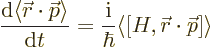 \begin{displaymath}
\frac{{\rm d}\langle{\skew0\vec r}\cdot{\skew0\vec p}\rangl...
... i}}{\hbar}\langle[H,{\skew0\vec r}\cdot{\skew0\vec p}]\rangle
\end{displaymath}