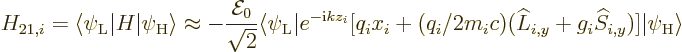 \begin{displaymath}
H_{21,i} = {\left\langle\psi_{\rm {L}}\hspace{0.3pt}\right\...
...i{\widehat S}_{i,y})]
{\left\vert\psi_{\rm {H}}\right\rangle}
\end{displaymath}