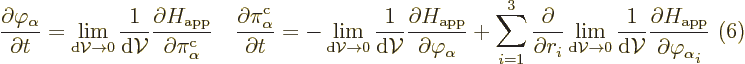 $\parbox{400pt}{\hfill$\displaystyle
\frac{\partial\varphi_\alpha}{\partial t}
...
...V}}
\frac{\partial H_{\rm app}}{\partial\varphi_\alpha\strut_i}
$\ \hfill(6)}$