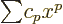 ${\sum}c_px^p$