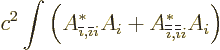 \begin{displaymath}
c^2 \int \bigg(A_{{\overline{\imath}},{\overline{\imath}}i}...
...rline{\imath}}},{\overline{\overline{\imath}}}i}^* A_{i}\bigg)
\end{displaymath}