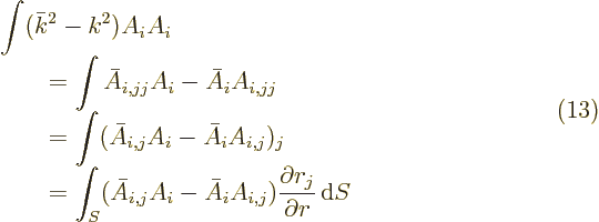 $\parbox{400pt}{\hspace{11pt}\hfill$\displaystyle
\begin{array}{l}
\displaysty...
... A_{i,j})
\frac{\partial r_j}{\partial r} {\,\rm d}S
\end{array} $\hfill(13)}$