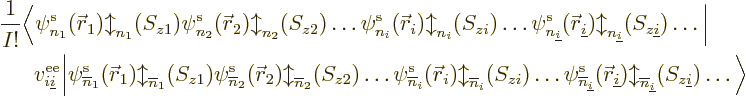 \begin{displaymath}
\begin{array}{@{}l@{}}
\displaystyle
\frac{1}{I!\strut}
...
...derline i}/b/z{\underline i}/
\ldots
\Big\rangle
\end{array}\end{displaymath}