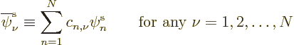 \begin{displaymath}
\overline\pe\nu//// \equiv \sum_{n=1}^N c_{n,\nu} \pe n////
\qquad\mbox{for any $\nu=1,2,\ldots,N$}
\end{displaymath}