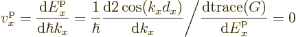 \begin{displaymath}
v^{\rm p}_x =
\frac{{\rm d}{\vphantom' E}^{\rm p}_x}{{\rm...
...c{{\rm d}\mbox{trace}(G)}{{\rm d}{\vphantom' E}^{\rm p}_x} = 0
\end{displaymath}